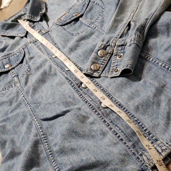 90s Vintage Calvin Klein jeans denim shirt/jacket - Picture 5 of 7
